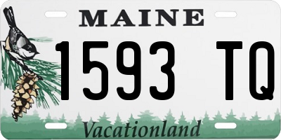 ME license plate 1593TQ