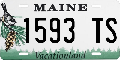 ME license plate 1593TS
