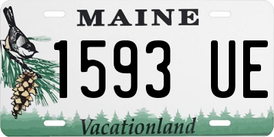 ME license plate 1593UE