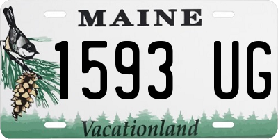 ME license plate 1593UG