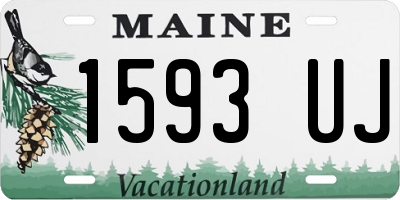 ME license plate 1593UJ