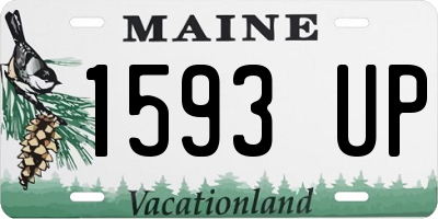ME license plate 1593UP