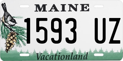 ME license plate 1593UZ