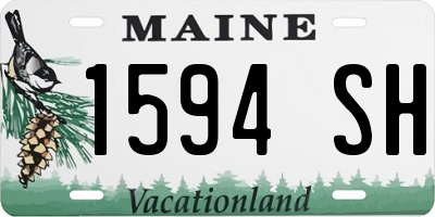 ME license plate 1594SH