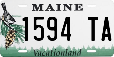ME license plate 1594TA