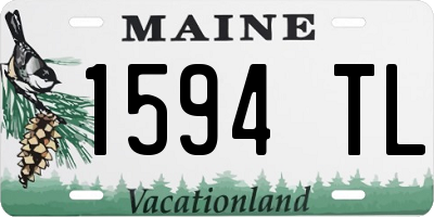 ME license plate 1594TL