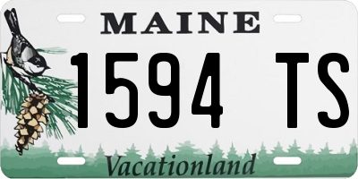ME license plate 1594TS