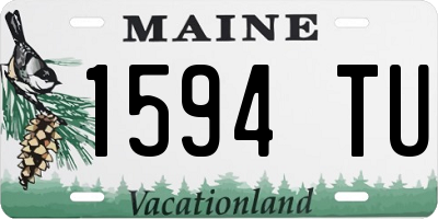 ME license plate 1594TU