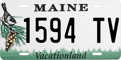 ME license plate 1594TV