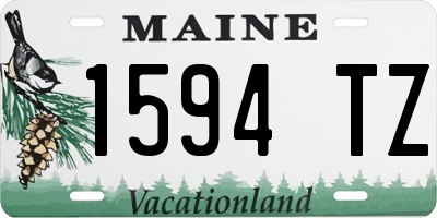 ME license plate 1594TZ