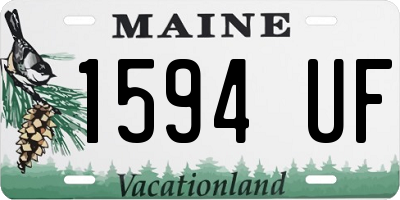 ME license plate 1594UF