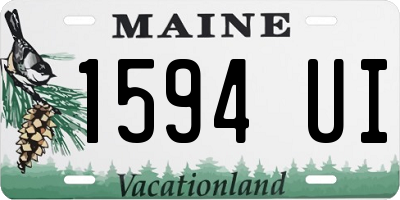 ME license plate 1594UI