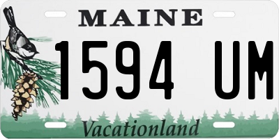 ME license plate 1594UM