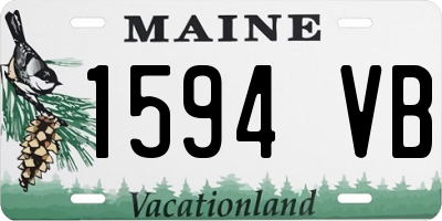 ME license plate 1594VB