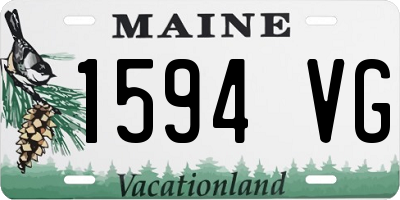 ME license plate 1594VG