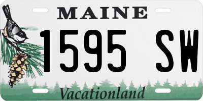 ME license plate 1595SW