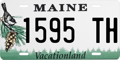 ME license plate 1595TH