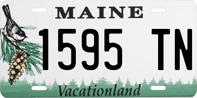 ME license plate 1595TN
