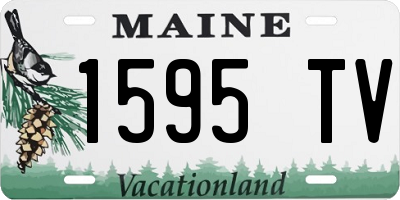 ME license plate 1595TV