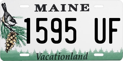 ME license plate 1595UF