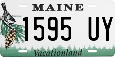 ME license plate 1595UY