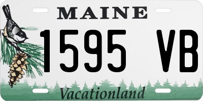 ME license plate 1595VB