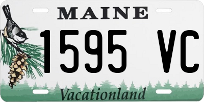 ME license plate 1595VC