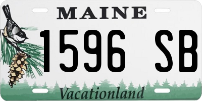 ME license plate 1596SB