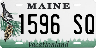 ME license plate 1596SQ