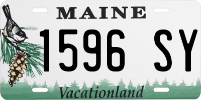 ME license plate 1596SY
