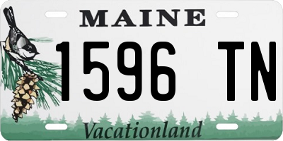 ME license plate 1596TN