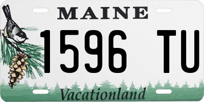ME license plate 1596TU