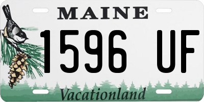 ME license plate 1596UF