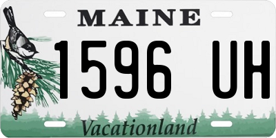 ME license plate 1596UH
