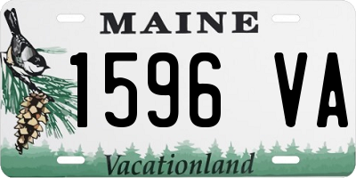 ME license plate 1596VA
