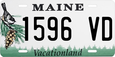 ME license plate 1596VD