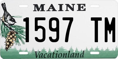 ME license plate 1597TM