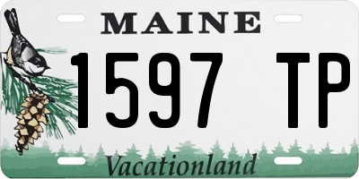 ME license plate 1597TP