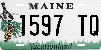 ME license plate 1597TQ