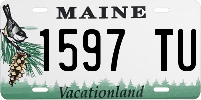 ME license plate 1597TU
