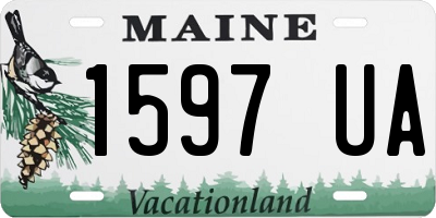 ME license plate 1597UA