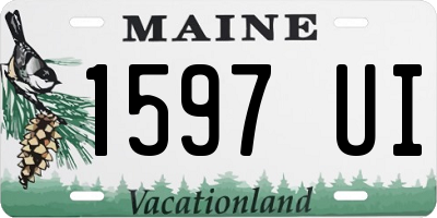 ME license plate 1597UI