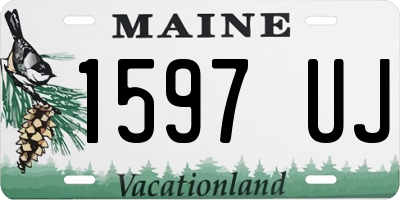 ME license plate 1597UJ