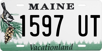 ME license plate 1597UT