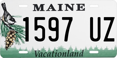 ME license plate 1597UZ