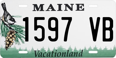 ME license plate 1597VB