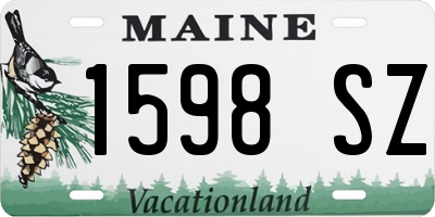 ME license plate 1598SZ