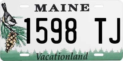 ME license plate 1598TJ