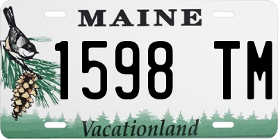 ME license plate 1598TM