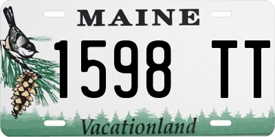 ME license plate 1598TT
